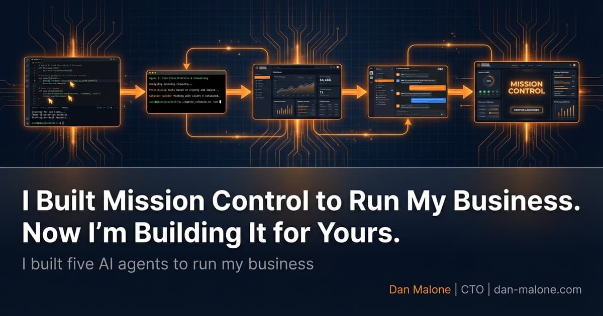 I Built Mission Control to Run My Business. Now I'm Building It for Yours.