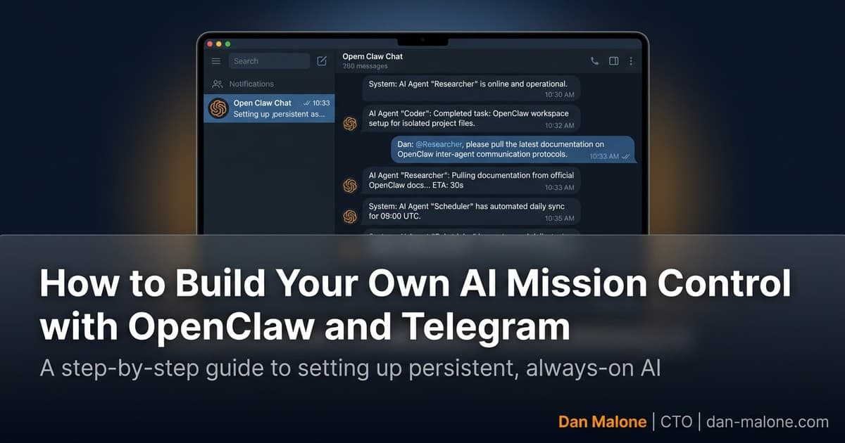 How to Build Your Own AI Mission Control with OpenClaw and Telegram