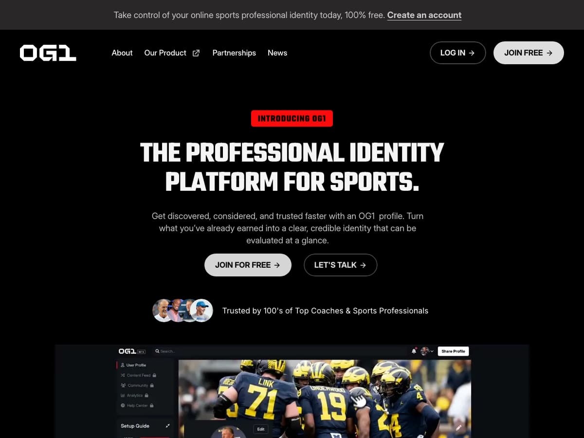 OG1 website screenshot