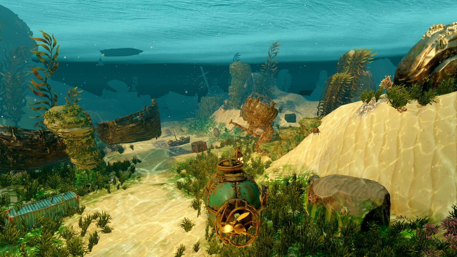 The Godot 4.7 chase view of the same scene, the reference the Unity port is checked against